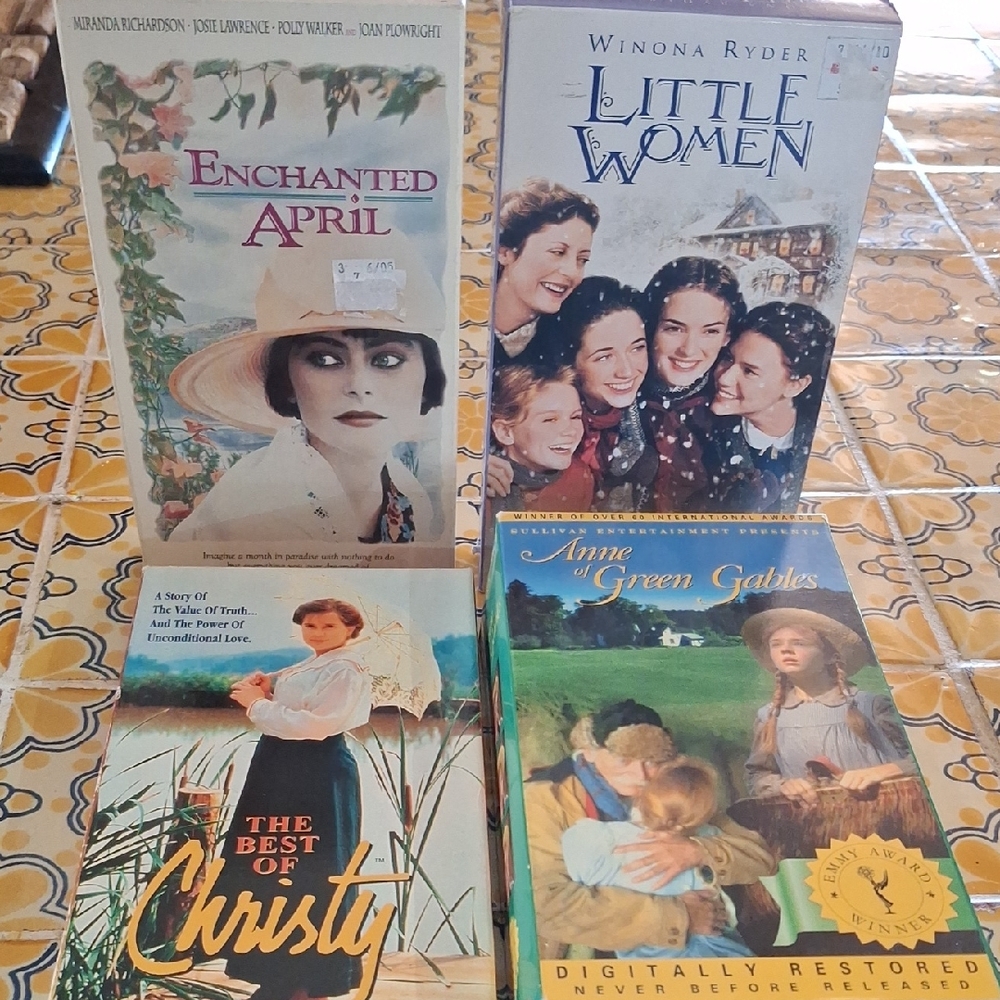 4 Movies On VCR for Girls And Women